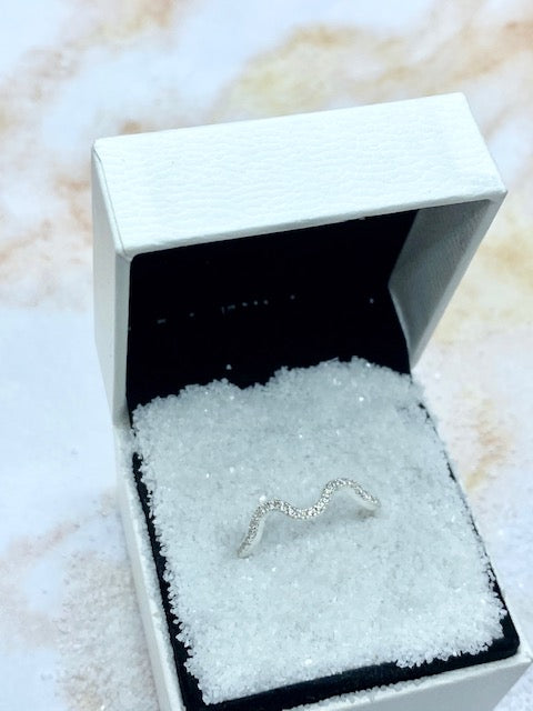 Wave CZ  Ring