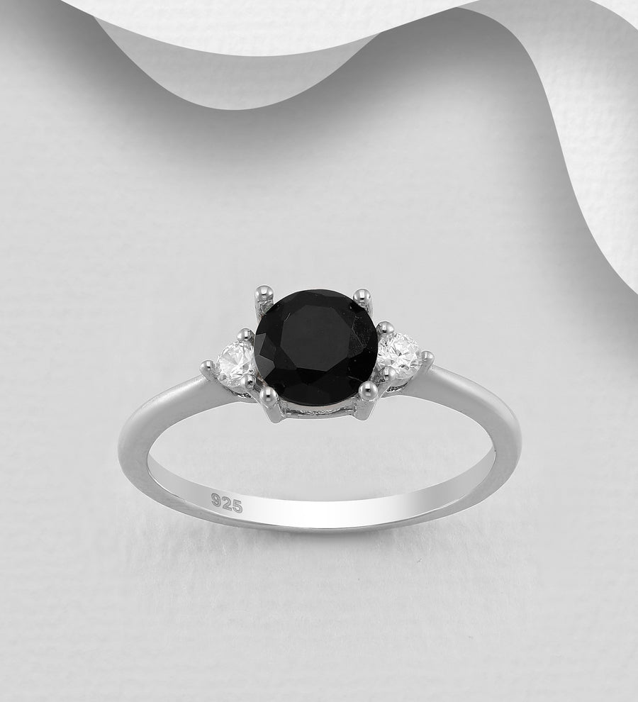 Black CZ Ring